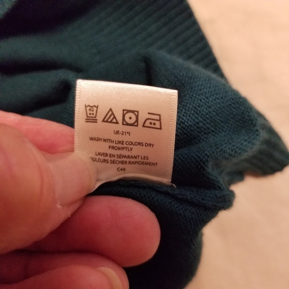 Van Heusen Cotton 3/4 Length Sleeve Button Up Cardigan Sweater NWT - Picture 11 of 13